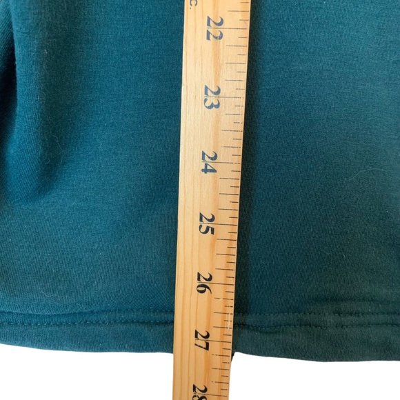 Hoodie Jacket Women's Large Green Sweatshirt Zip Up Pockets Longsleeve Lavon - Picture 5 of 5